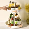 thumbnail image 1 of Kctiaxy Storage Rack Disc Multi-Purpose Two-Layer Spice Organizer and to Save Space and Keep Everything Uncluttered, Organized and Within Succeed with The Spinning Turn Kitchen Appliances, 1 of 1
