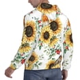 thumbnail image 3 of Bingfone Sunflowers Leaves And Birds Men'S Drawstring Hoodie Long Sleeve Pocket Sweatshirts-Large, 3 of 9