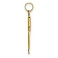 thumbnail image 2 of 14K Yellow Gold Polished Finish 3-Dimensional Weeding Garden Tool Charm Pendant, 2 of 5
