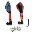thumbnail image 1 of Soumake 1Pair Universal CNC Rear View Mirrors Replacement Metal Modified Side Mirrors for Motorcycles, 1 of 8