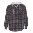 thumbnail image 1 of Smith's Workwear Sherpa-Lined Hooded Micro-Fleece Shirt-Jacket, 1 of 3