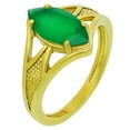 thumbnail image 2 of 18K Gold Over Brass Natural Green Onyx Ring s.7 Jewelry RM-1727 TGR1002_C_7, 2 of 6