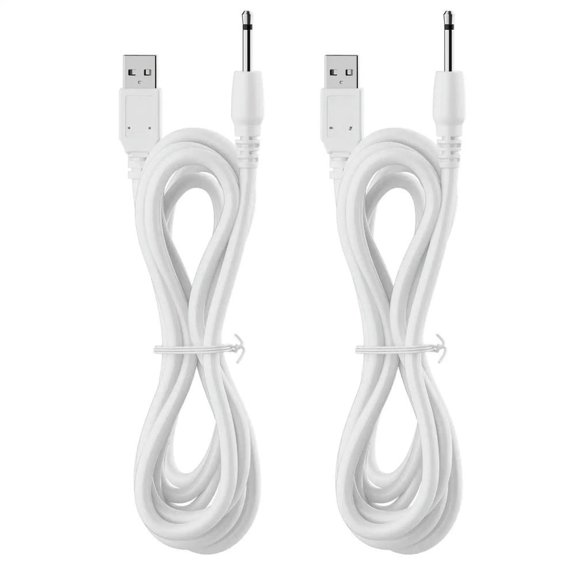 2 Pack Replacement DC Charging Cable 2.5mm USB Adapter Cord Fast Charging Cord, Great Most Wand