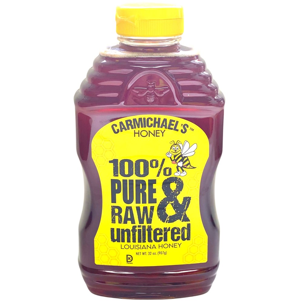 Carmichael's Honey Pure Raw and Unfiltered 32oz bottle
