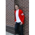 thumbnail image 3 of Hip Hop 50's Shop - Mens 1950s Letterman Cardigan Sweater (XLarge Red), 3 of 8