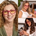 thumbnail image 7 of Readerest Blue Light Blocking Reading Glasses Hot Pink 300 Magnification, 7 of 7
