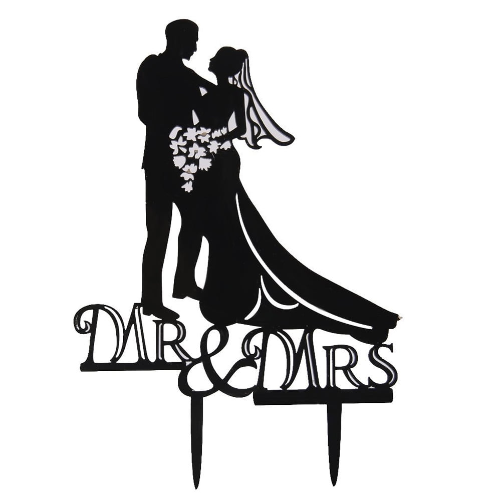 Wedding Cake Topper Mr and Mrs Drunk Bride and Groom Cake Acrylic Decoration.776 