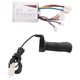 thumbnail image 2 of 2X 24V 500W DC Motor de Bicicleta EléCtrica Caja de Controlador Cepillado con Controlador de Cepillo Manillar Giratorio de LíNea Larga para Scooter Accesorio de Bicicleta EléCtrica, 2 of 9