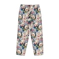 thumbnail image 5 of Balery Rose Flowers print Women's Pajama Pants,Ultra Lightweight Pjs,Lounge Pant-X-Large, 5 of 9