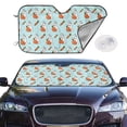 thumbnail image 2 of Kdxio Rabbit Is Eating Carrots Print Windshield Sun Shade,UV Rays and Sun Heat Protection,Sunshade for Car Windshield,Car Shade Front Windshield - Medium, 2 of 6