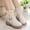 White, variant on Lujianch Children Thick Heeled Thick Soled Girls Mid Length Boots Fashionable Pearl Bow Children Short Boots Sparkly Girls Boots