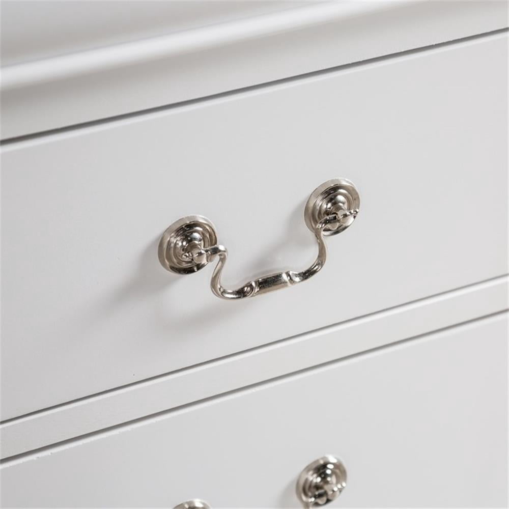 Furniture of America Toni Wood 2-Drawer Nightstand in White (Set of 2)
