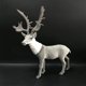 thumbnail image 4 of Figuras de ciervos realistas, adorno de ciervo, juguetes en miniatura, modelo de Animal, artesanías, estatua para sala de estar, armario, estante, gris grande, 4 of 10