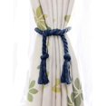 thumbnail image 1 of GHSDFBB 4 Pack Corde de Rideau en Coton Naturel avec Style Vintage Attache de Rideau en Dentelle (Marine), 1 of 1