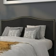thumbnail image 2 of Flash Furniture Lexington Upholstered Queen Size Headboard with Accent Nail Trim in Black Fabric, 2 of 12