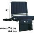 thumbnail image 2 of BEATS Stadium Seats with Back Support Bleacher Chairs with Back and Cushion Thick Padded Bleacher Seats Includes Shoulder Strap, 2 of 10