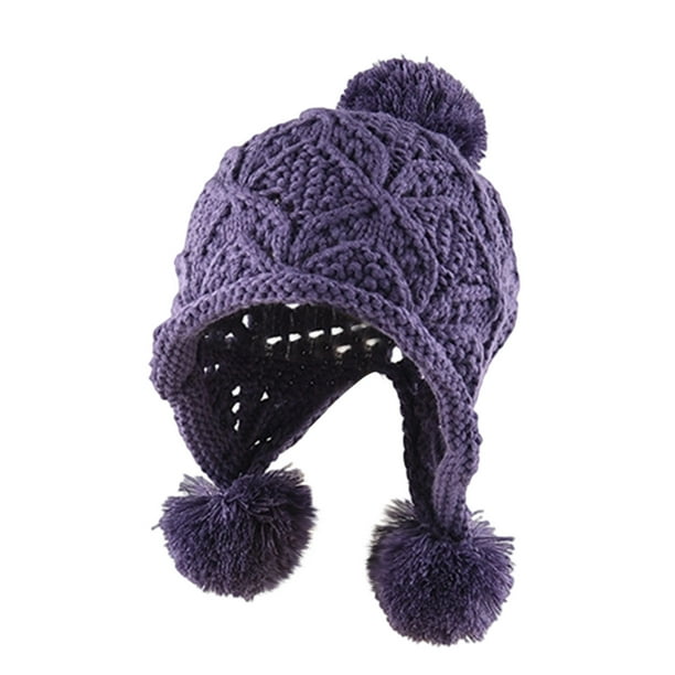 Sombreros para mujer y hombre, otoño e invierno, de lana gruesa, para ciclismo al aire libre, de forro polar, cálidos, de punto, de poliéster.