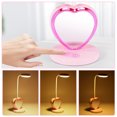 thumbnail image 5 of LED Desk Lamp for Girls, Rechargeable LED Desk Lamp with USB Charging Port & Pen Holder, Eye-Caring Dimmable Pink, 5 of 5