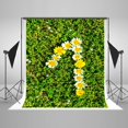 thumbnail image 1 of Fondo de fotografía ABPHQTO flores blancas amarillas 150x220 cm, 1 of 2