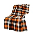 thumbnail image 2 of MORESEC Thanksgiving Fall Flannel Throw Blanket Ultra Soft Cozy Plaid for Sofa Bed Couch Living Room Home Autumn Decor Gift Durable Machine Washable 27.56x39.37in, 2 of 6