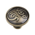 thumbnail image 1 of Utopia Alley HW344PLAB021 Bouton de Cabinet Roma Laiton Antique 1.3 Pouces, 1 of 1