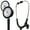 Black, variant on Greater Goods Dual-Head Stethoscope, Clear Doctors, Nurses, Students, First Aid Kit (Triple Black)