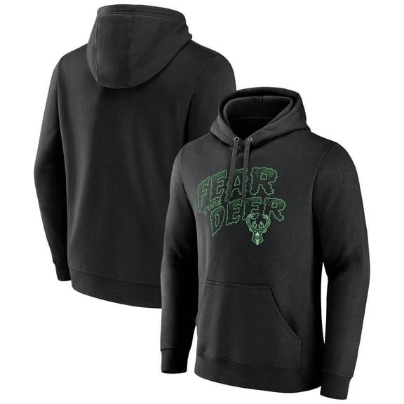 Men's Black Milwaukee Bucks Team Pride Pullover Hoodie
