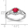 thumbnail image 2 of Primal Gold 10 Karat White Gold Diamond and Ruby Ring, 2 of 4