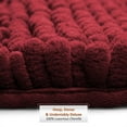 thumbnail image 3 of Clara Clark Bath Rug Chenille Bath Mat, Super Soft Absorbent Bathroom Rug Large, Red, 3 of 10