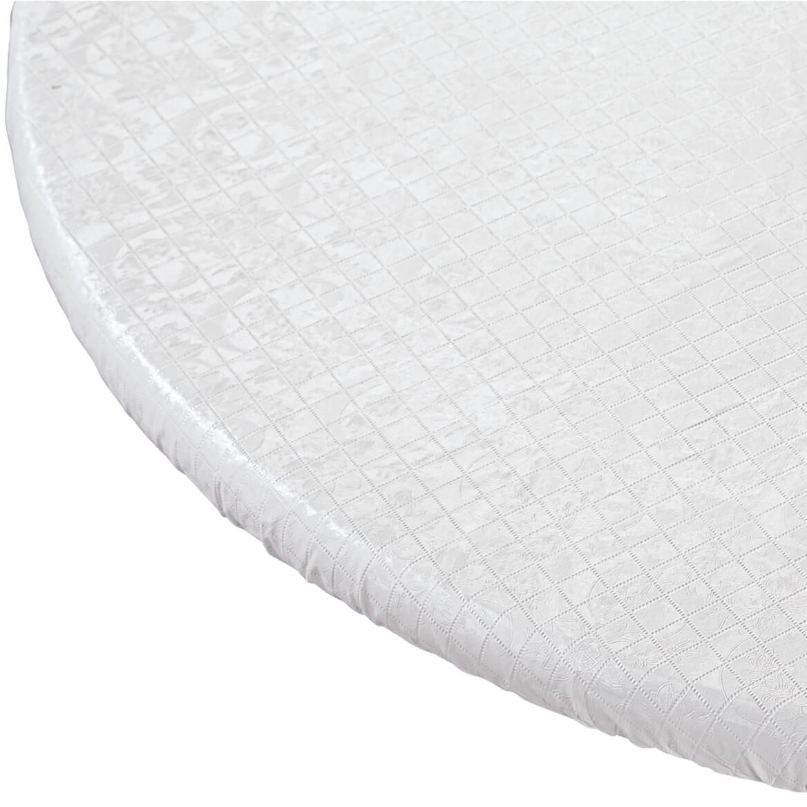 Elasticized Table Pad White 48 X 66, 48 Round Table Pads