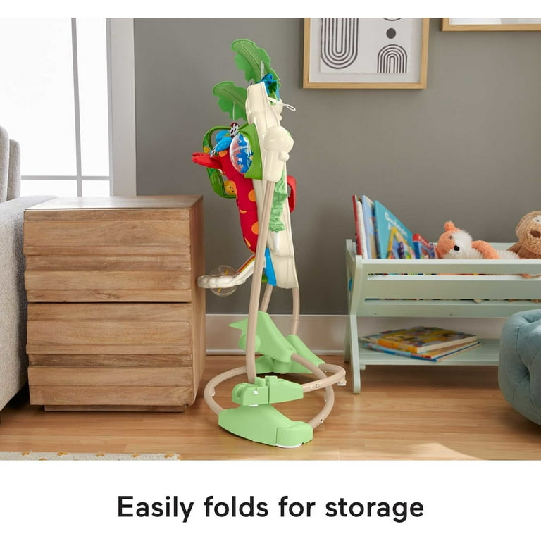 ベビージム Fisher-Price Rain Forest Jumperoo Fisher-Price Infant Bouncer, Whimsical Forest Jumperoo