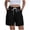 Black, variant on Fsgntruao Women Solid Color Clothing With Elastic Casual Elastic Pockets Five-Point Four Pockets Pants Overalls