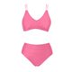 thumbnail image 5 of Trajes de Baño de Corte Alto para las Mujeres sin Mangas Sólido Empuje-Up Acolchado Traje de Baño, Retro Sexy Ropa de Playa con Almohadilla de Pecho, Traje de Baño de Poliéster, 5 of 6