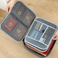 thumbnail image 3 of Dream Lifestyle Document Bag, Fireproof 3-Layer File Storage Case with Zipper, Portable Travel Home Water-Resistant Organizer Bag for Laptop Files Certificates Passport Legal Documents, 3 of 8