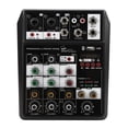 thumbnail image 4 of Sound Card Mixer Console, 5V 2A Black Plastic And Alloy USB Interface Audio Mixer  For PC Recording Singing, 4 of 8