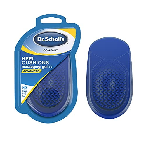 Dr. Scholl s Men s Gel Advanced Cushions 8 13 Heel Comfort Foot Support Inserts Walmart