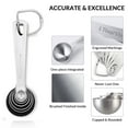 thumbnail image 4 of 6Pcs 430 Stainless Steel Measuring Spoon Set, Dry or Liquid Measuring Spoons for Measuring Dry and Liquid Ingredients, 4 of 8