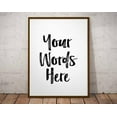 thumbnail image 2 of Custom Word Art Poster Print Sign Song lyric Poem phrases Custom Poem Printing, 2 of 7
