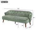 thumbnail image 2 of Leumius 73.6" 3-Seater Sofa, Modern Tufted Upholstered Couch Comfy Upholstered Sofa for Living Room, Apartment, Green, 2 of 9