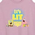 thumbnail image 3 of SpongeBob SquarePants - It's Lit Hanukkah - Women's Racerback Tank Top, 3 of 6