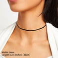 thumbnail image 6 of FindChic Choker for Women Black Snake Herringbone Chain Necklace Birthday Christmas Stocking Stuffer Jewelry Gifts Her Mom Wife Female Adults Age Ideas, 3mm/12.5inch, 6 of 10