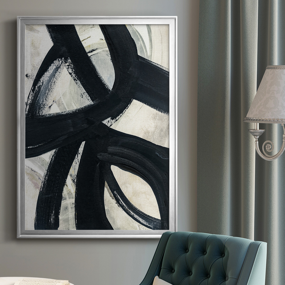 A Day in Brooklyn Premium Framed Print - Ready to Hang