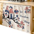 thumbnail image 2 of 4th of July Cabinet Curtain 35"Wx35"L,Dustproof Under Sink Skirt W/ Self Adhesive Tape,Independence Day Gnomes Blue Red Star Tree Rustic Cabinet Curtain Cover for Kitchen Sink,Bathroom Vanity, 2 of 9