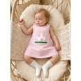 thumbnail image 4 of Toddler Baby Girls Back to School Dress Football Embroidery Sleeveless Round Neck A-Line Dress, 4 of 8