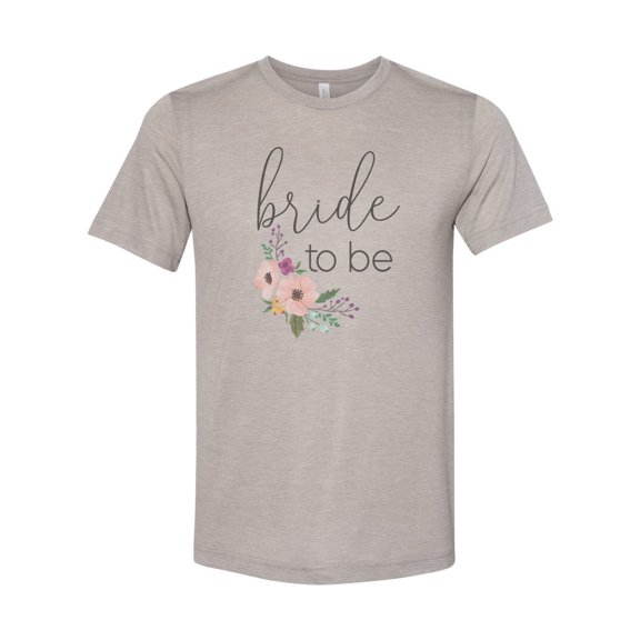 "Bride To Be, Bridal Shirt, Getting Married T, Wedding Announcement, Sublimation T, Bride Shirt, Soft Bella T, Wedding Shower Gift, Wedding T, Heather Stone, LARGE"