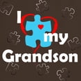 thumbnail image 3 of CafePress - I Love My Grandson Autism Dark T Shirt - Men's Classic Graphic Cotton T-Shirt, 3 of 4