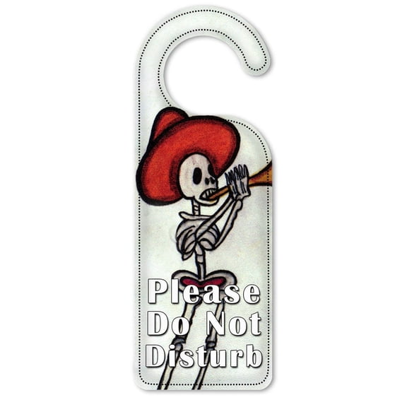 Do Not Disturb Door Knob Hanger Sign - Poncho Band