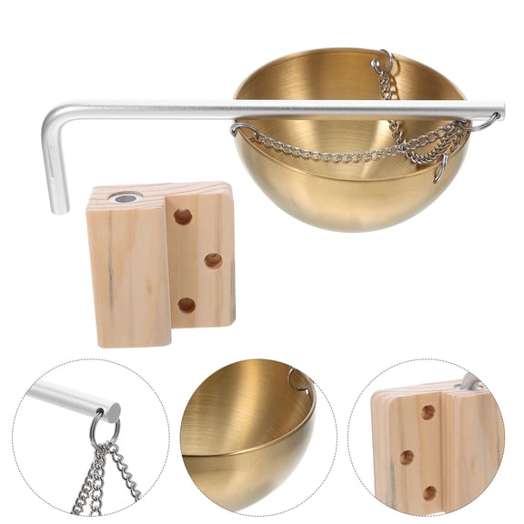 Luxshiny Stainless Steel Wall Mounted Sauna Bowl for Aromatherapy, Space-Saving Home Essential Accessory