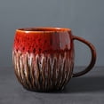 thumbnail image 5 of AUNVITO Ceramic 600ml Large Capacity Breakfast Cup, Rustic Style Coffee Mug, High-Quality Morning Beverage Holder, 5 of 5