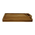 thumbnail image 3 of EcoDecors 10x6 Teak Edge Grain Cutting Board with Juice Groove  Handle, 3 of 9